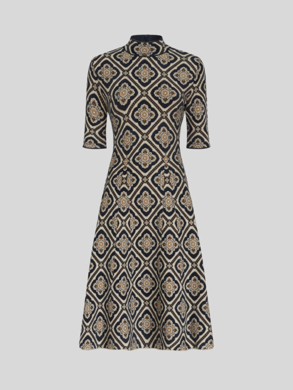 JERSEY JACQUARD DRESS