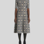 JERSEY JACQUARD DRESS