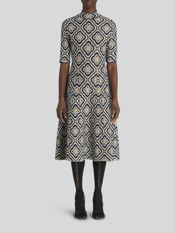 JERSEY JACQUARD DRESS