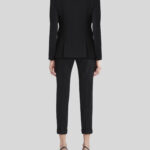 WOOL JACKET WITH STRIPED LINING