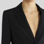 WOOL JACKET WITH STRIPED LINING