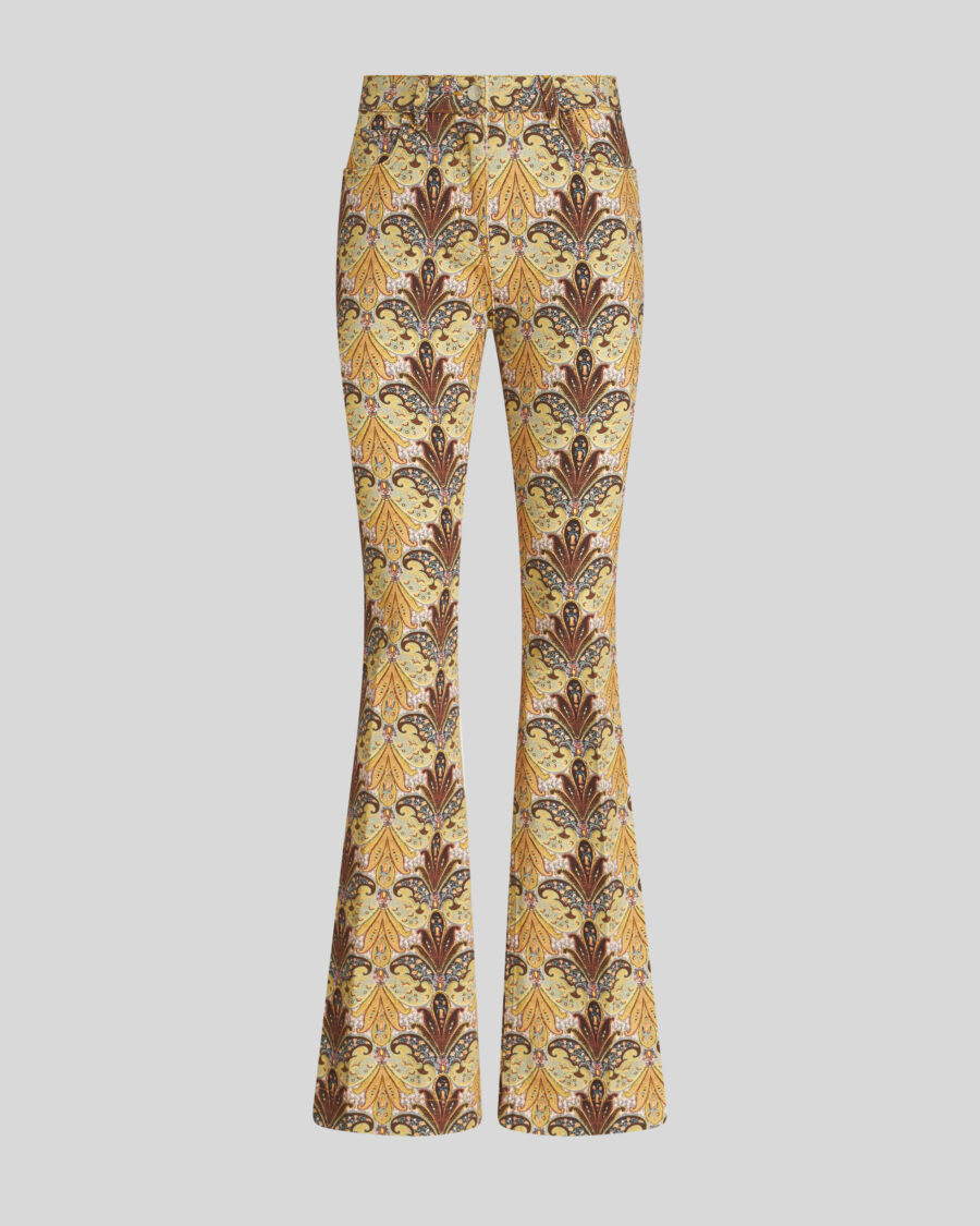 PAISLEY PRINT JEANS