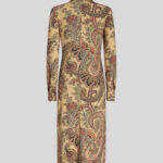 PAISLEY PATTERN SHIRT DRESS