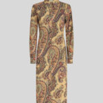 PAISLEY PATTERN SHIRT DRESS