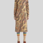 PAISLEY PATTERN SHIRT DRESS