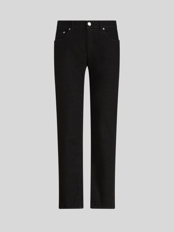 JACQUARD JEANS WITH ETRO LOGO AND PEGASO