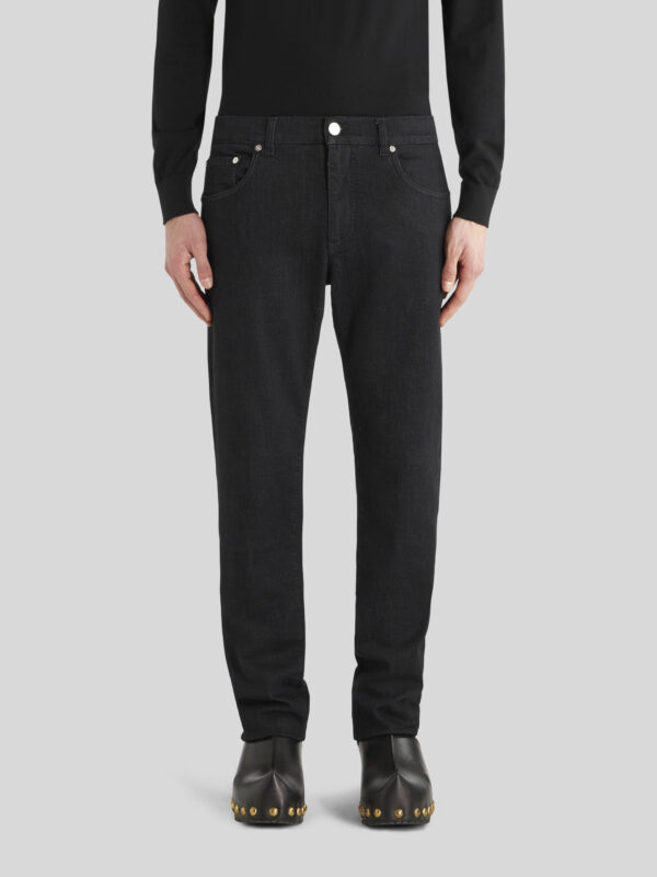 JACQUARD JEANS WITH ETRO LOGO AND PEGASO