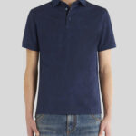 JERSEY POLO SHIRT WITH PAISLEY DESIGNS