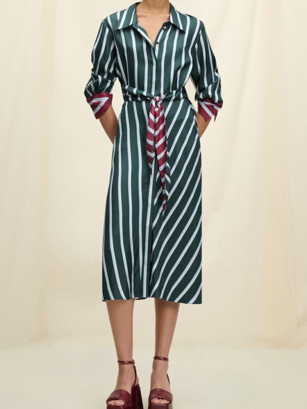 LUXURIOUS STRIPES DRESS