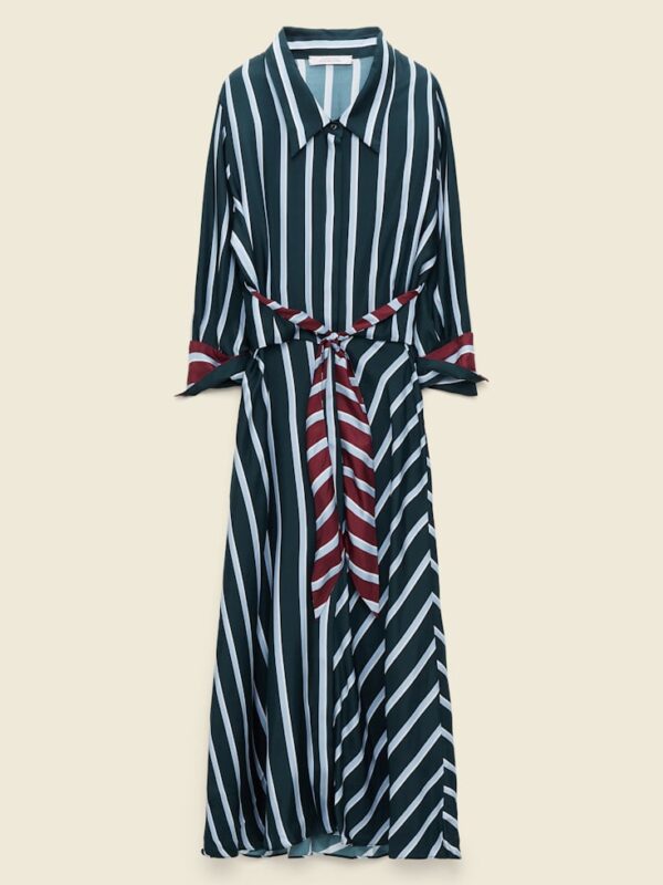 LUXURIOUS STRIPES DRESS