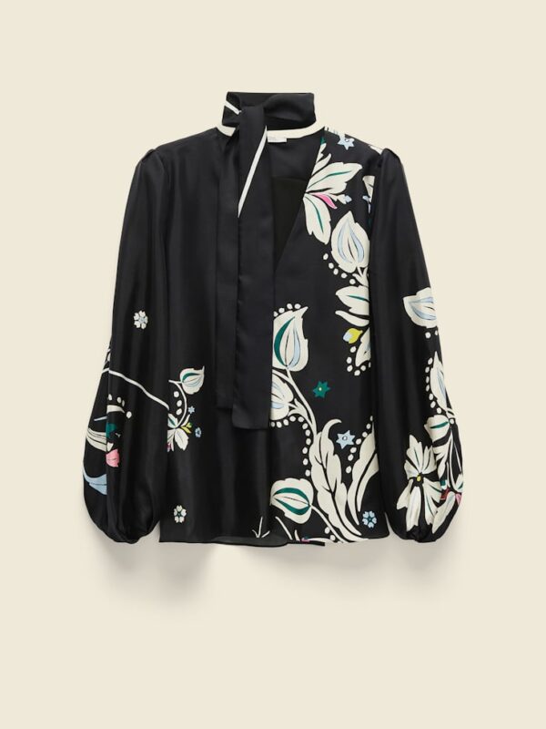 FLOWER WHIRL BLOUSE