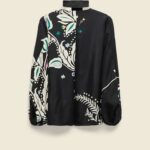 FLOWER WHIRL BLOUSE