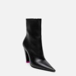 LEATHER ANKLE BOOTIES 100