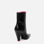 LEATHER ANKLE BOOTIES 100