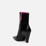 LEATHER ANKLE BOOTIES 100