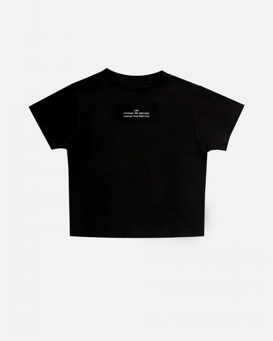 CROPPED TEE WITH LOGO