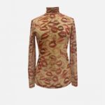 MESH TURTLENECK TOP