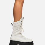 LACE UP COMBAT BOOTIE