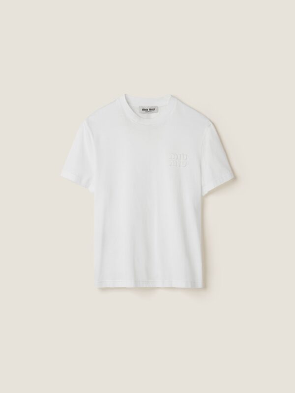 EMBROIDERED JERSEY TEE