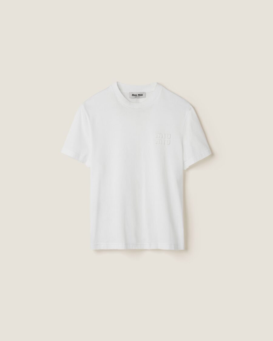 EMBROIDERED JERSEY TEE
