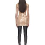 LONG SLEEVE SEQUIN MINI DRESS