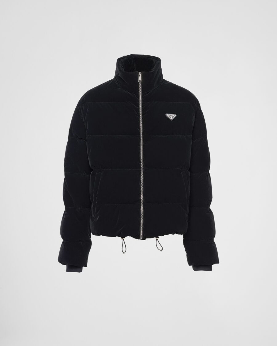 VELVET PUFFER JACKET