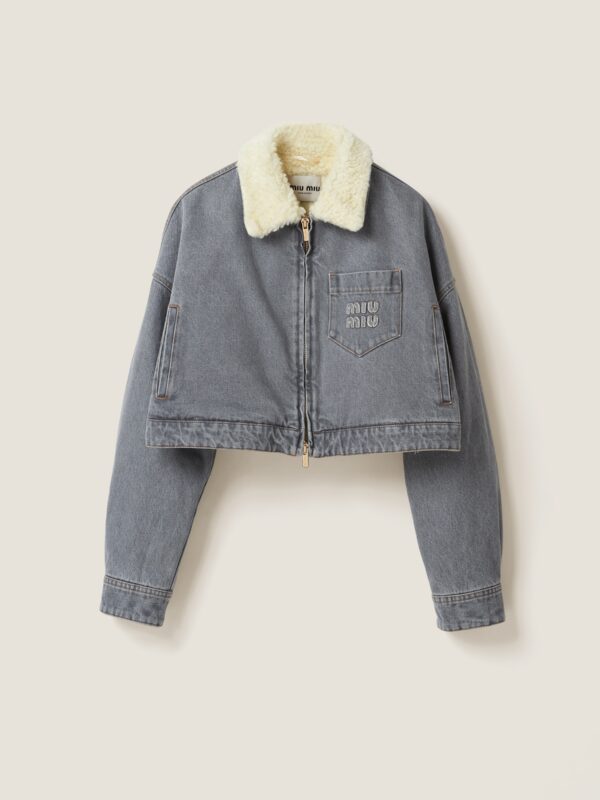 DENIM BLOUSON JACKET