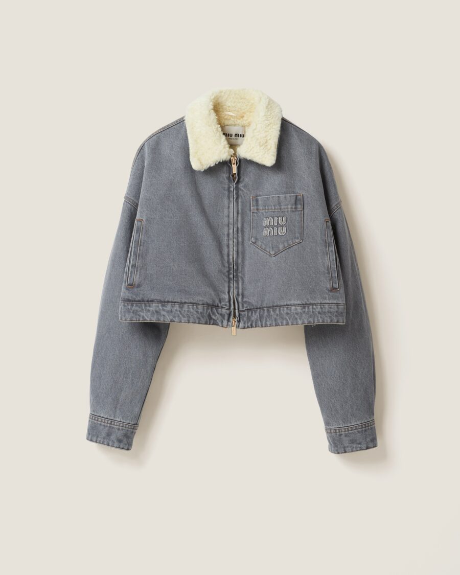 DENIM BLOUSON JACKET