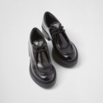 PATENT LEATHER LACE UP LOAFERS