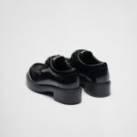 PATENT LEATHER LACE UP LOAFERS