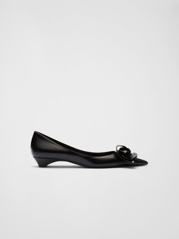 BRUSHED LEATHER PUMPS