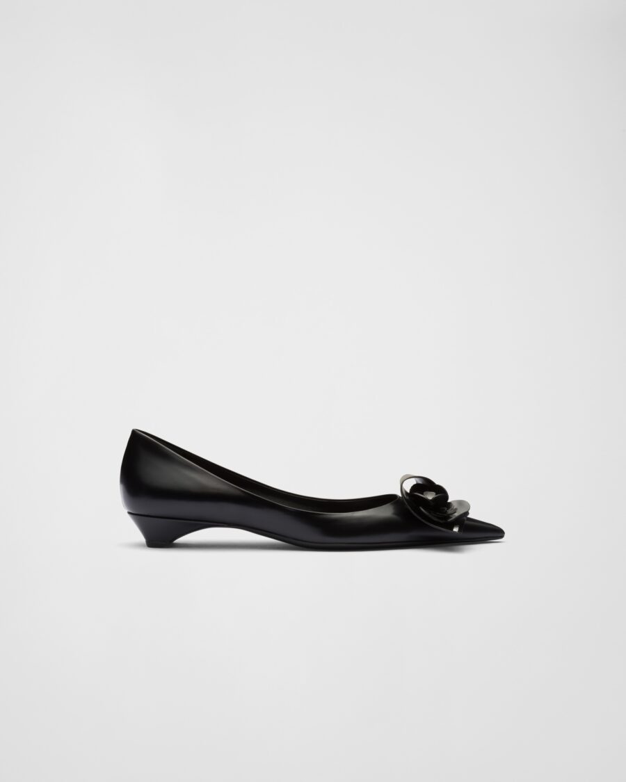 BRUSHED LEATHER PUMPS