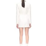 CRYSTAL EMBROIDERED HIGH COLLAR MINI DRESS