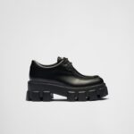 MONOLITH BRUSHED LEATHER LACE UP LOAFERS