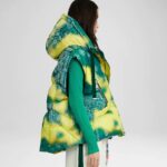 PUFF ICONIC VEST BANDANA VELOUR FOREST BRIGHT YELLOW