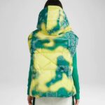 PUFF ICONIC VEST BANDANA VELOUR FOREST BRIGHT YELLOW
