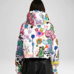 PUFF KHRIS CROP GRAFFITI LOVE MULTICOLOR LOVE
