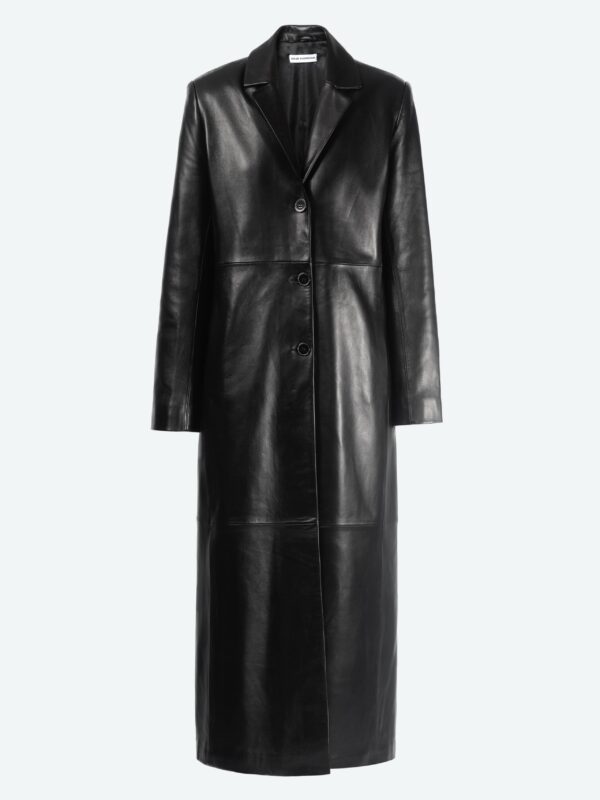 ASTRID LONG LEATHER COAT