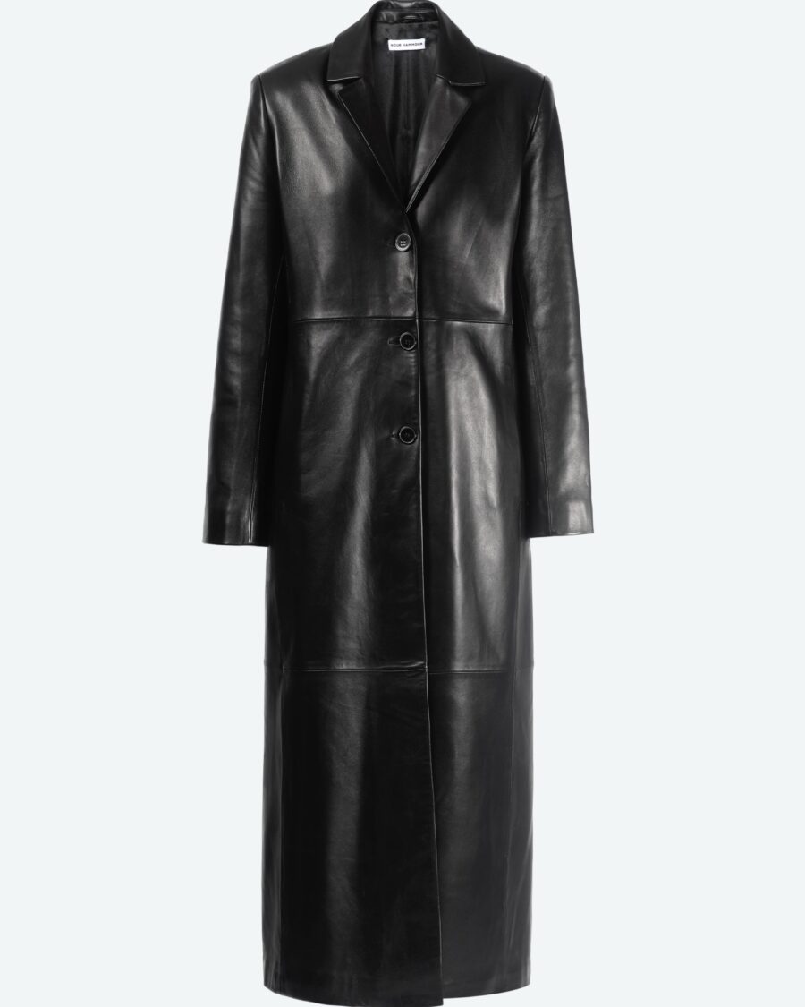 ASTRID LONG LEATHER COAT