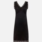 V NECK LACE DRESS