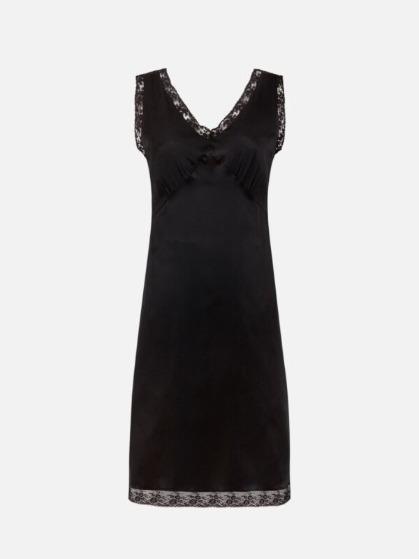 V NECK LACE DRESS