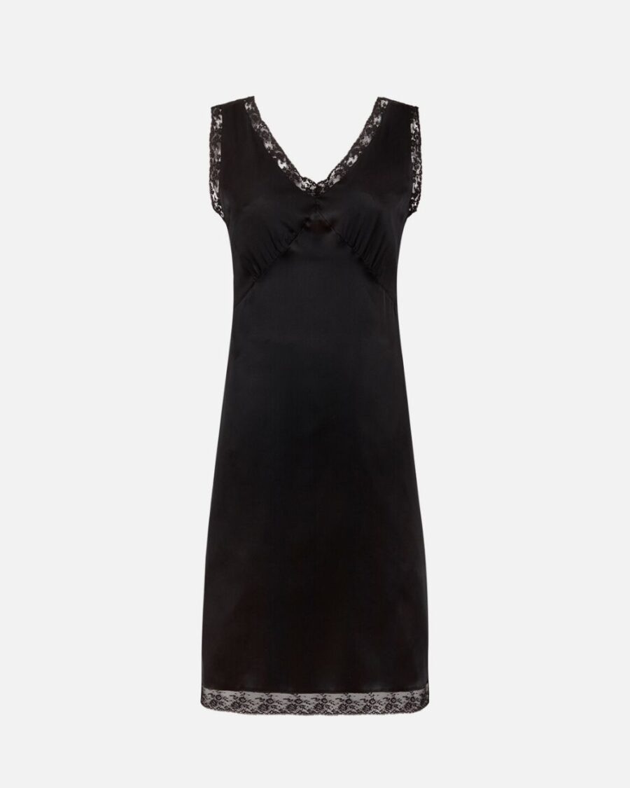 V NECK LACE DRESS