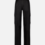 BLACK BAGGY CARGO TROUSERS