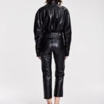 BABY CHLOE BLACK LEATHER SHIRT