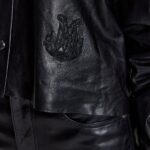 BABY CHLOE BLACK LEATHER SHIRT