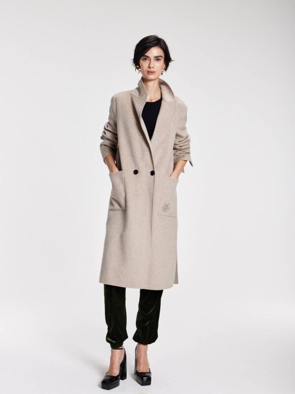 WENDY BEIGE CASHMERE COAT