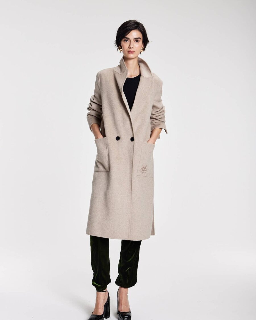WENDY BEIGE CASHMERE COAT