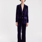 ARMANDA VELVET VIOLET JACKET