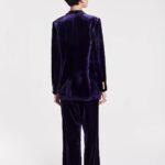 ARMANDA VELVET VIOLET JACKET