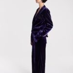 ARMANDA VELVET VIOLET JACKET